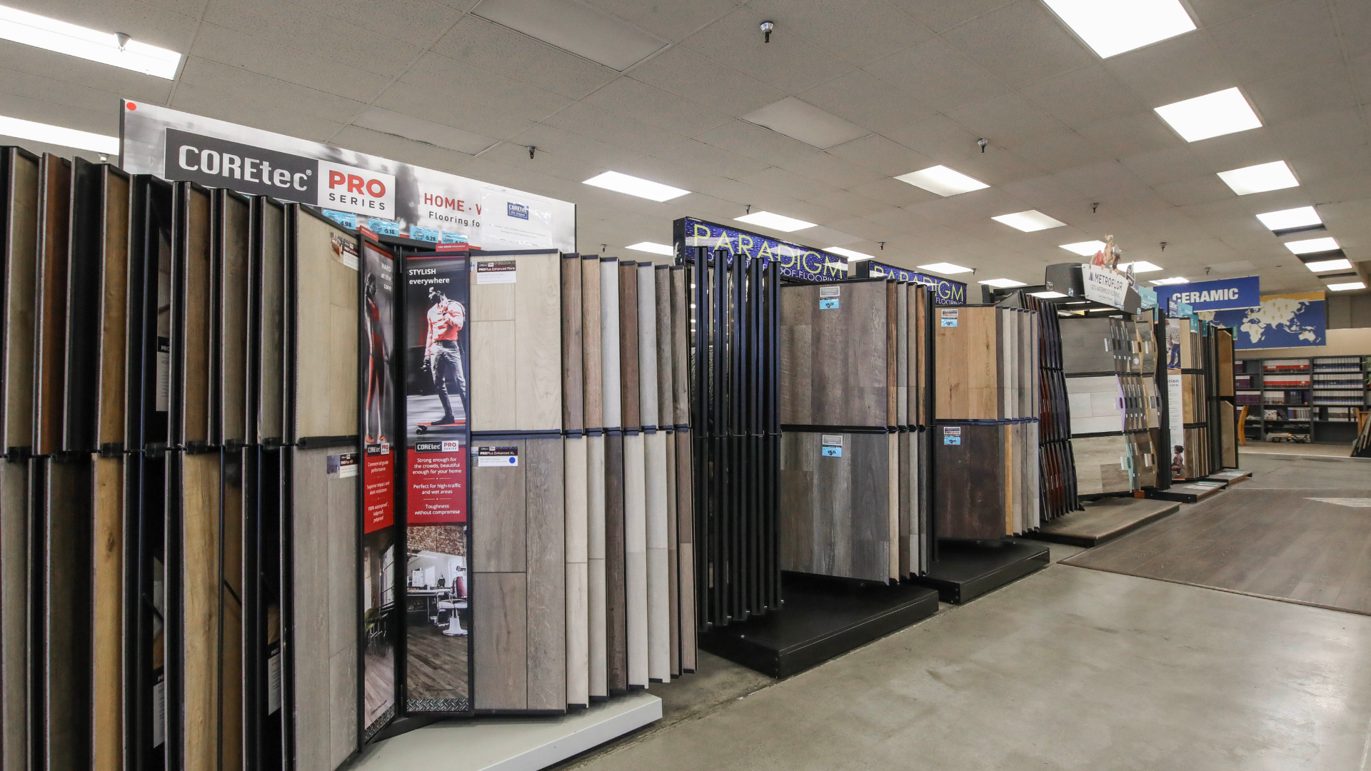 Luxury Vinyl Plank Flooring showroom in Modesto, CA