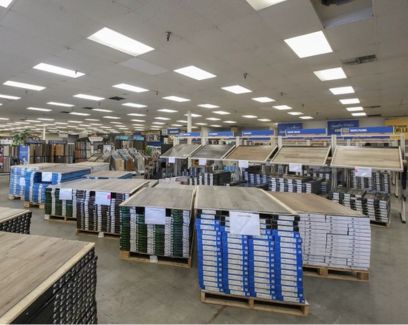Showroom flooring selection